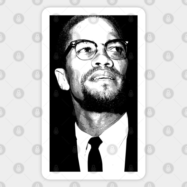 Malcom X Sticker by TheMarineBiologist